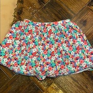 Toddler girls floral skort